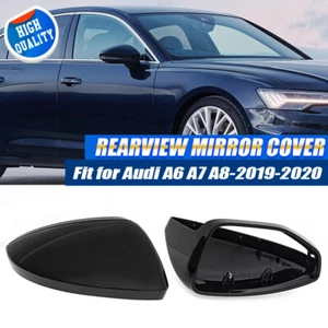 Carcasa cubierta espejo retrovisor negra sin asistencia de carril para Audi A6 C8 A7 A8 2019+ - Imagen 1 de 10