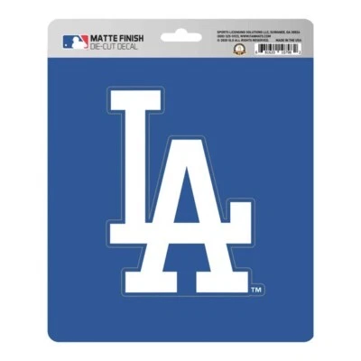 New 6pc MLB Los Angeles Dodgers Premium Matte Finish Vinyl Die Cut Decals - Image 1 of 3