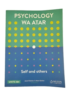Psychology WA ATAR Self and Others Units 3 & 4 Book with 4 Access Codes Fletcher - Picture 1 of 11