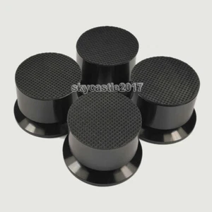 4 Stck. 44 mm Aluminium Lautsprecher Spike Pad Dämpfung Isolierung Ständer Füße Nagel #schwarz - Bild 1 von 10