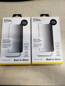 LOT 2 BodyGuardz SpyGlass Privacy Tempered Glass Screen iPhone 11 Pro Max/XS Max - Picture 1 of 3