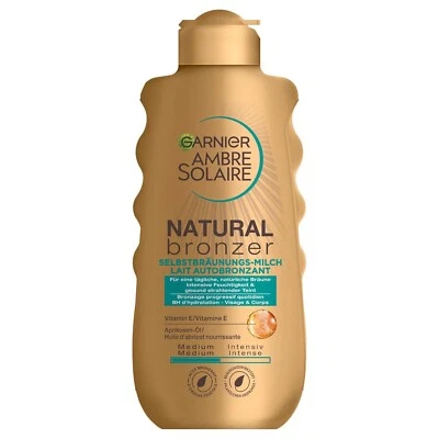 Garnier Selbstbräunungsmilch, Ambre Solaire Natural Bronzer Milch, 1 x 200 ml