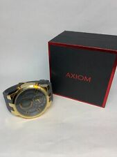 Axion Gold Tone Stainless Steel Back Men's Watch