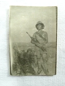 1929 FOTO FOTOGRAFIA MILITARE AFRICA ORIENTALE EL MECHILI LIBIA 6,5CM COLONIE - Photo 1/2