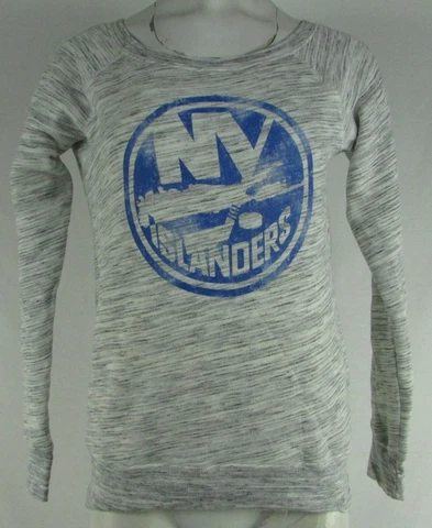 New York Islanders NHL Bella Canvas Women's Distressed Sweater Cover