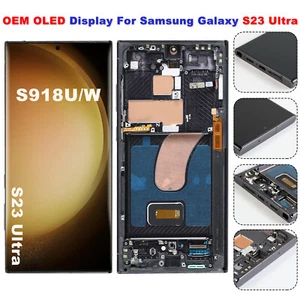 OEM OLED Display Screen Replacement Digitizer For Samsung Galaxy S23 Ultra S918U - Picture 1 of 8