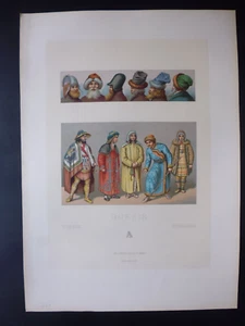 lot de 3 gravures :Russie au XVI et XIX ème.Les costumes historiques . coiffures - Picture 1 of 3
