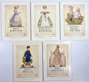 An American Girl Lot Of 5 Original Paperback Books Kristen, Felicity, & Molly - Picture 1 of 20