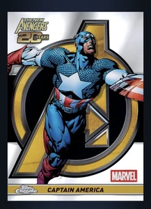 2025 Topps MARVEL Chrome New Avengers 20 Years - CAPTAIN AMERICA (Digital Card - Picture 1 of 1
