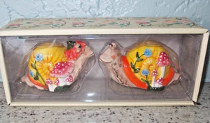 NIB BLUE SKY SNAIL SALT & PEPPER SHAKER SET - Picture 1 of 1