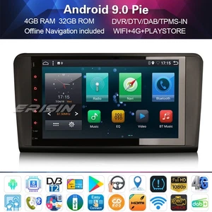 DAB+Autoradio for Mercedes Benz ML/GL-Class W164 X16 Android 9.0 4G+WIFI 9" PX6 - Foto 1 di 12