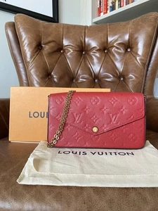 Louis Vuitton Felicie Crossbody Rot Leder - Bild 1 von 20