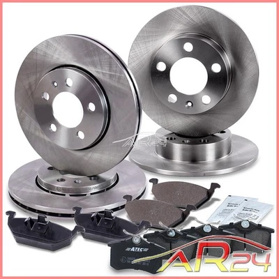 SET DISCOS+PASTILLAS FRENO EJE DELANTERO+TRASERO POR SKODA FABIA 07-09+6Y 99-09 - Imagen 1 de 4