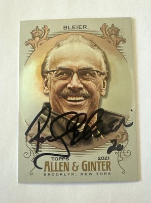 Rocky Bleier Signed 2021 Allen & Ginter Hot Foil Card #201 Auto Steelers RARE - Image 1 of 2