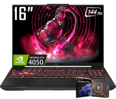 ASUS TUF A16 16" FHD+ Gaming Laptop Ryzen 7 7445HS 64GB DDR5 2TB SSD RTX 4050 - Image 1 of 4