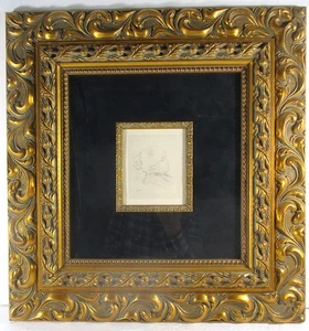 MATISSE PORTRAIT OF BERTHE MORISOT, ETCHING W/DRYPOINT, 1892, FIRST STATE FRAMED - Picture 1 of 9