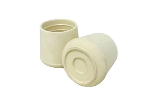 8756E Puntas de Piernas 1-1/8 Pulgadas Diámetro Interior Tapas de Goma para Silla, Paquete de 24, Blanco - Imagen 1 de 9