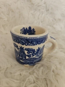 Antica tazza da caffè Giappone salice blu 1924 - Foto 1 di 5