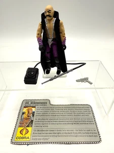 G.I. Figura de acción Hasbro Joe DR. Mindbender completa 100 % con tarjeta de presentación 1986 - Imagen 1 de 13