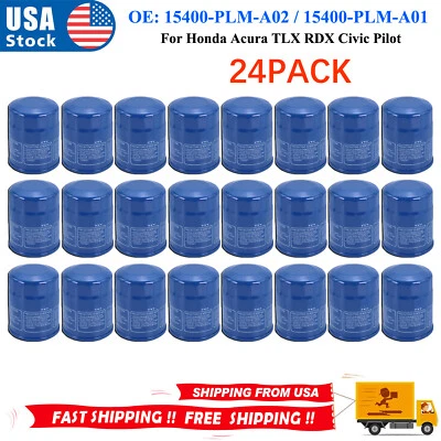 PACK 24 aptos para filtro de aceite de motor Honda Acura NUEVO 15400-PLM-A02 24 PC Foto 1 de 4
