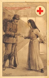C7401) WW1 CROCE ROSSA, POSTO DI RISTORO ALLA STAZIONE FERROVIARIA DI MILANO - Picture 1 of 2
