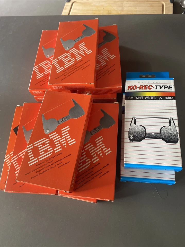 (12 Boxes) IBM Easystrike Lift Off Wheelwriter Tape 1337765 by Lexmark New - Image 1 of 1