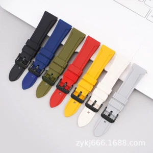 Wasserdicht Verdicktes Gummi Silikon Uhrenarmband Armband 20 22 24 26 mm Schnellverschluss - Bild 1 von 22