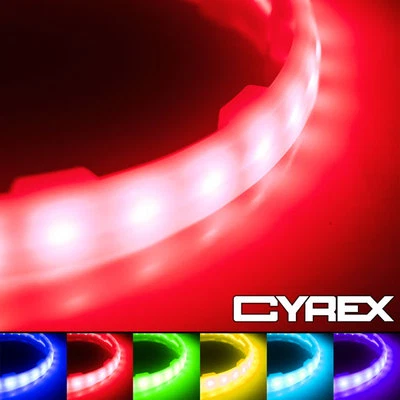 2PC MULTI COLOR LED SPEAKER COLOR CHANGING LIGHT RINGS FITS 6.5"  SPEAKERS P26 - Image 1 of 2
