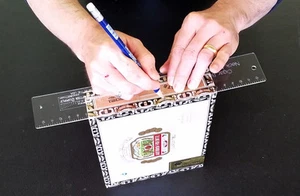 Cigar Box Guitar Acrylic Neck Notching Template - save time& increase accuracy! - Picture 1 of 4