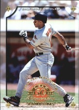 1998 Leaf Fractal Materials Orioles Baseball Card #20 Harold Baines PX /3050