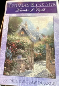 HIDDEN COTTAGE II Thomas Kinkade Painter of Light 300 Piece Jigsaw Puzzle Pieces - Picture 1 of 3