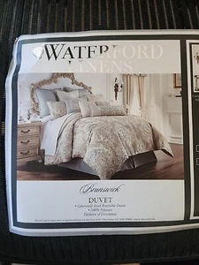 WATERFORD - LUXURY QUEEN DUVET COVER -BRUNSWICK- NEW - RARE - Picture 1 of 5