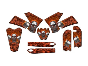 2006-2012 SX 85 FLAMING GEARHEAD Orange Senge Graphics Kit Compatible with KTM - Bild 1 von 10