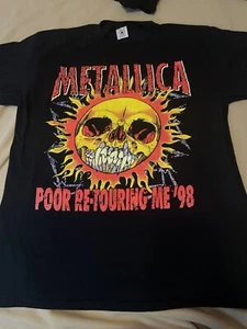 Metallica Metal T-Shirt Poor Re-Touring Me 1998 Gr. Large VINTAGE nie getragen - Bild 1 von 11
