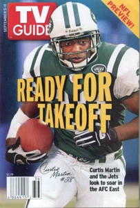 Rare NFL New York Jets Curtis Martin 2004 Regional TV Guide M1103 - Bild 1 von 1