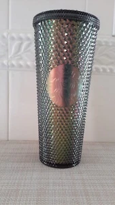 Starbucks Studded Gray/Purple 24 oz Tumbler For Cold Beverages No Straw Used - Picture 1 of 8