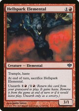 Hellspark Elemental - Foil Conflux MP MTG