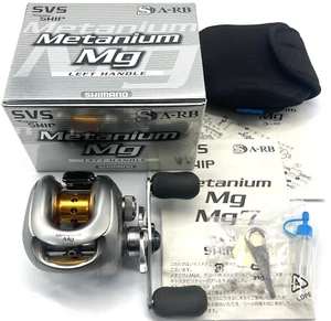 SHIMANO 07 Metanium Mg LEFT Handed Bait Casting Reel In Box "Excellent+++" JAPAN - Picture 1 of 24