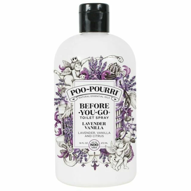 Poo-Pourri Before-You-Go 472ml Toilet Spray - Lavender Vanilla Scent (LV-016-BR)