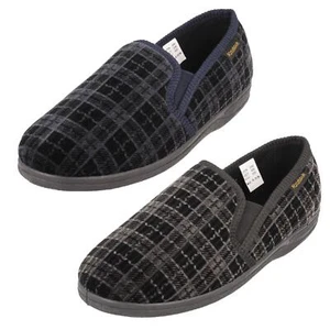 Mens Rosebank Twin Gusset Indoor Slippers Jack - Picture 1 of 19