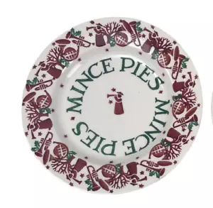 Emma Bridgewater Inglaterra Cerámica Navidad Tostadas Picado Picado Plato Navidad 8-1/2" - Imagen 1 de 4