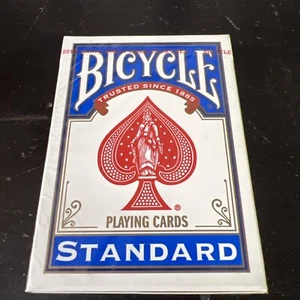 NEW, SEALED STANDARD FACE & SIZE BLUE Playing cards in the original box Bicycle - Picture 1 of 2