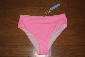 ❤️ L ❤️ CUPSHE ❤️ SWIM SUIT BIKINI BOTTOM HIGH HI LEG ❤️ CHEEKY THONG PINK NEW - Picture 1 of 3
