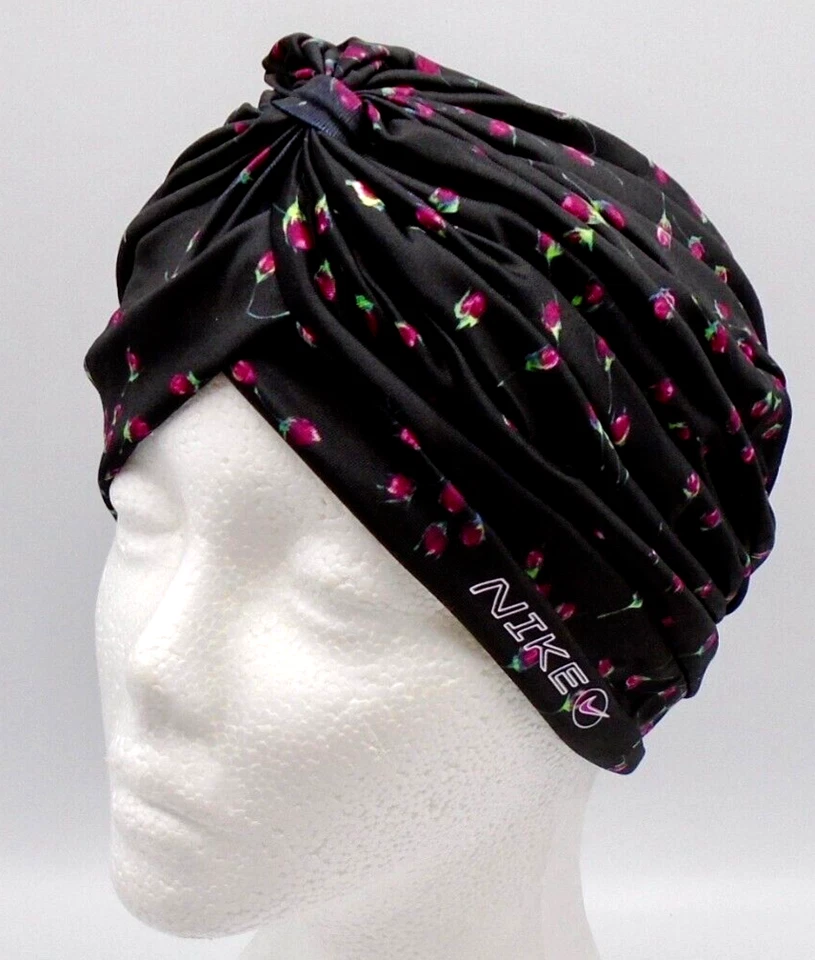 Nike Head Wrap adulto mujer estampado negro/rosa activo/blanco Foto 1 de 4