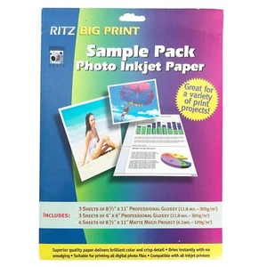 Ritz sample pack PHOTO inkjet PAPER - Picture 1 of 2