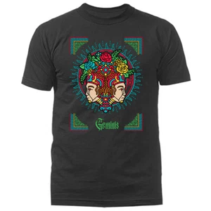 Gemini Zodiac Sign Horoscope Astrological Graphic T-shirt - Picture 1 of 17