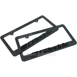 Greddy 21112001 Black Out Plastic License Plate Frames x 2 Genuine - Bild 1 von 1