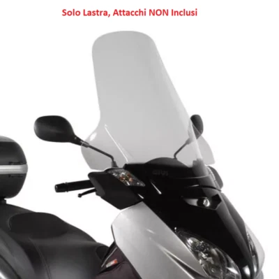 GIVI Parabrezza Trasparente senza Attacchi per Yamaha X-MAX 125-250 2005-2009 - Immagine 1 di 3