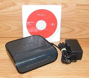 Genuine Belkin (F5D7234-4) 54 Mbps 4-Port 10/100 G Wireless Router Bundle *READ* - Picture 1 of 10
