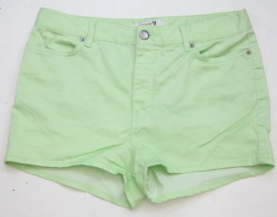 Pantalones cortos de vestir Forever 21 verde mezcla de algodón 30" x 2" para mujer talla 30 EE. UU. 1-617 Foto 1 de 4